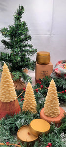 Cinnamon Beeswax Candle in Gold Tin -
