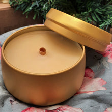 Cinnamon Beeswax Candle in Gold Tin -