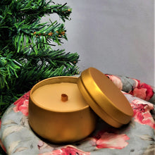 Cinnamon Beeswax Candle in Gold Tin -