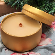 Cinnamon Beeswax Candle in Gold Tin -